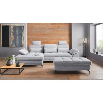 Places of Style Costello L-Form Samtsofa mit Stauraum & Recamiere Places of Style Costello L-Form Samtsofa mit Stauraum & Recamiere