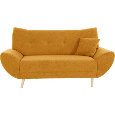 Home affaire Basta 2-Sitzer Sofa - Microfaser weich - Gelb Home affaire Basta 2-Sitzer Sofa - Microfaser weich - Gelb