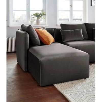Andas Nöre Grau Samtsofa - Modulsofa Andas Nöre Grau Samtsofa - Modulsofa