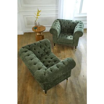 Guido Maria Kretschmer Tinnum Loveseat - Chesterfield - Grün Guido Maria Kretschmer Tinnum Loveseat - Chesterfield - Grün