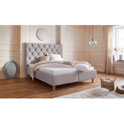 Guido Maria Kretschmer Sunley 140 - Polsterbett in Grau, Stauraum, Made in Germany Guido Maria Kretschmer Sunley 140 - Polsterbett in Grau, Stauraum, Made in Germany