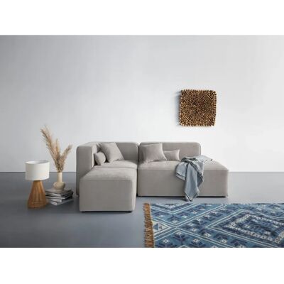Andasu Nordic Interior Sundstrup L-Form Sofa - Modular, Grau, Recamiere rechts - Sofa Andasu Nordic Interior Sundstrup L-Form Sofa - Modular, Grau, Recamiere rechts - Sofa