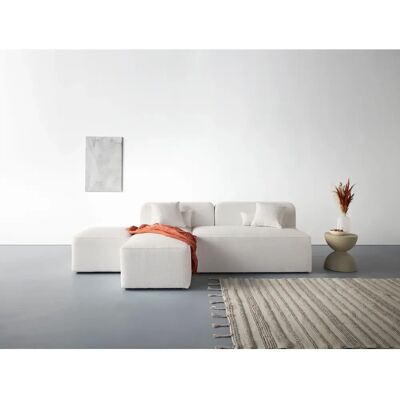 andasu202fNordic Interior Sundstrup L-Form Sofa - Modular, Beige Bouclé andasu202fNordic Interior Sundstrup L-Form Sofa - Modular, Beige Bouclé