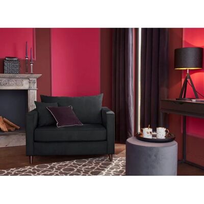 Guido Maria Kretschmer Love-Seat - ALTARA NUBUCK - Schwarz - Modernes Design Guido Maria Kretschmer Love-Seat - ALTARA NUBUCK - Schwarz - Modernes Design