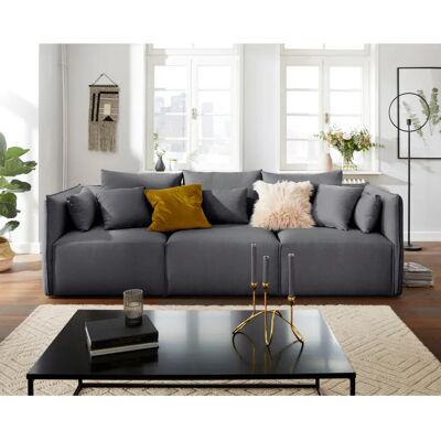 Andasu202fNordic Interior Nöre 3-Sitzer Grau - Sofa Andasu202fNordic Interior Nöre 3-Sitzer Grau - Sofa