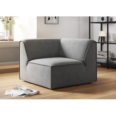 Raum.ID Merid Hellgraues Samtoptik Eckelement - Sofa Eckelement Raum.ID Merid Hellgraues Samtoptik Eckelement - Sofa Eckelement