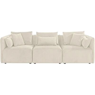 andasu202fNordic Interior Nöre Beige Sofa - 3-Sitzer Skandinavischer Stil andasu202fNordic Interior Nöre Beige Sofa - 3-Sitzer Skandinavischer Stil