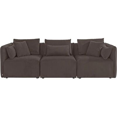 Andas Nöre Sofa - 3-teilig Braun Polyester Skandinavisches Design Andas Nöre Sofa - 3-teilig Braun Polyester Skandinavisches Design