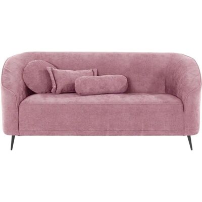 Leonique Ashly 2-Sitzer Sofa - Weiche Struktur, Rosa, FSC Holz Leonique Ashly 2-Sitzer Sofa - Weiche Struktur, Rosa, FSC Holz