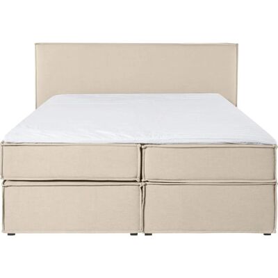 LEGER HOME BY LENA GERCKE Yuma Beiges Boxspringbett - Komplett mit Topper, 160x200cm LEGER HOME BY LENA GERCKE Yuma Beiges Boxspringbett - Komplett mit Topper, 160x200cm