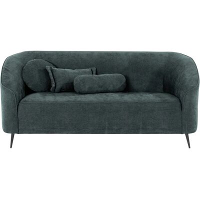 Leonique Ashly Samtsofa - 2-Sitzer, Dunkelgrün Leonique Ashly Samtsofa - 2-Sitzer, Dunkelgrün