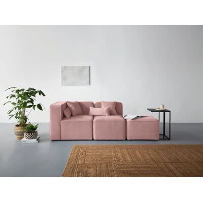 Andasu202fNordic Interior Sundstrup Sofa - Samtoptik, Linksarm, Rosa - Sofa Andasu202fNordic Interior Sundstrup Sofa - Samtoptik, Linksarm, Rosa - Sofa