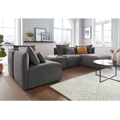 Andas Nöre Grau Modular Ecksofa - Sofa-Eckelement Andas Nöre Grau Modular Ecksofa - Sofa-Eckelement