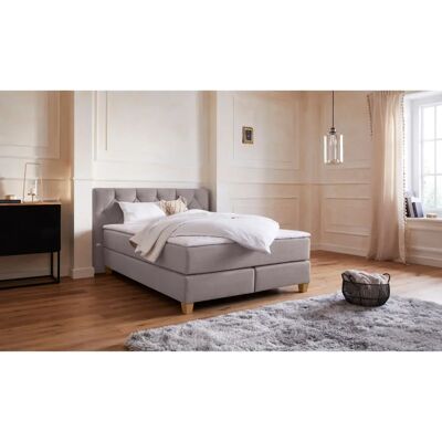 Guido Maria Kretschmer Harmones Boxspringbett - Grau 140x200cm - Langlebig Guido Maria Kretschmer Harmones Boxspringbett - Grau 140x200cm - Langlebig