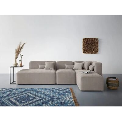 andasu202fNordic Interior Sundstrup L-Form Sofa - taupe, links Recamiere, 5 Sitze andasu202fNordic Interior Sundstrup L-Form Sofa - taupe, links Recamiere, 5 Sitze