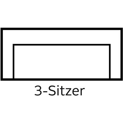 Guido Maria Kretschmer Chamby Sofa - Microfaser Lederoptik, 3-Sitzer, Schwarz Guido Maria Kretschmer Chamby Sofa - Microfaser Lederoptik, 3-Sitzer, Schwarz