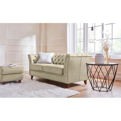 HOME AFFAIRE Reims Beiges Chesterfield-Sofa - Sofa HOME AFFAIRE Reims Beiges Chesterfield-Sofa - Sofa
