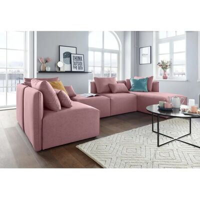 Andas Nöre U-Form Sofa rosa - Wohnlandschaft Andas Nöre U-Form Sofa rosa - Wohnlandschaft