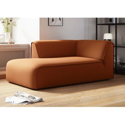 RAUM.ID Merid Ottomane - Orange Modular Leder RAUM.ID Merid Ottomane - Orange Modular Leder