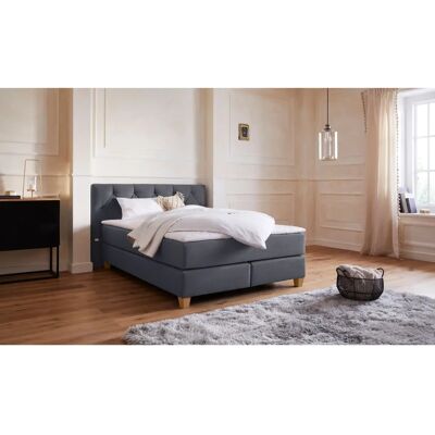 GUIDO MARIA KRETSCHMER HOME & LIVING Harmones - 140x200cm Boxspringbett, grau GUIDO MARIA KRETSCHMER HOME & LIVING Harmones - 140x200cm Boxspringbett, grau