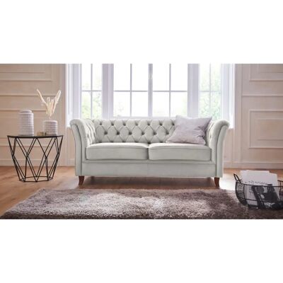 HOME AFFAIRE Reims Samtsofa mit Chesterfield-Knöpfen HOME AFFAIRE Reims Samtsofa mit Chesterfield-Knöpfen