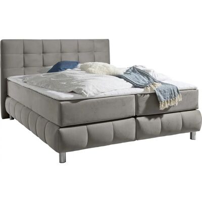 Andas Salo - Hellgrau Skandinavisches Boxspringbett Andas Salo - Hellgrau Skandinavisches Boxspringbett