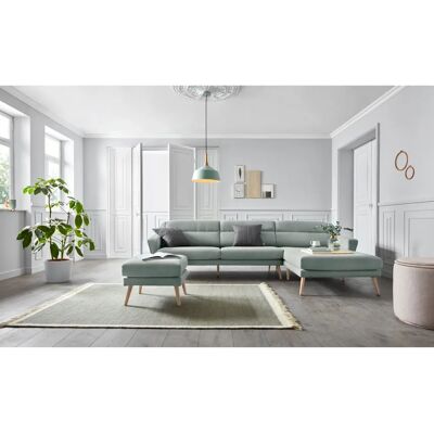Andas L-Form Couch - Mikrofaser Weichstoff - Skandinavischer Stil Andas L-Form Couch - Mikrofaser Weichstoff - Skandinavischer Stil