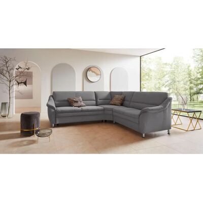 Places of Style Cardoso L-Form Sofa - Mikrofaser, Grau, 260cm Places of Style Cardoso L-Form Sofa - Mikrofaser, Grau, 260cm