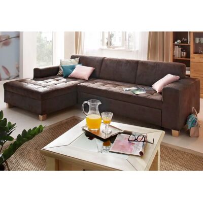 Home AFFAIRE Corby L-Form Sofa - braun - Modernes Polsterdesign Home AFFAIRE Corby L-Form Sofa - braun - Modernes Polsterdesign