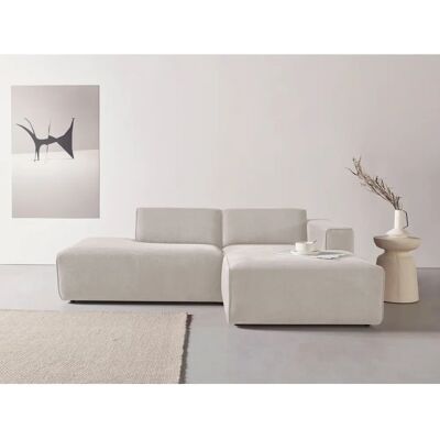 Ecksofa ANDAS Noord - Skandinavisches Design - Beige - Recamiere rechts Ecksofa ANDAS Noord - Skandinavisches Design - Beige - Recamiere rechts