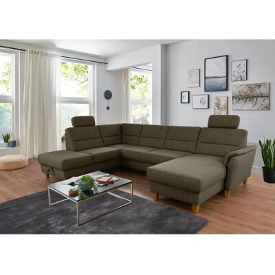 HOME AFFAIRE Palmera U-Form grün Microfaser-Sofa - Wohnzimmermöbel HOME AFFAIRE Palmera U-Form grün Microfaser-Sofa - Wohnzimmermöbel