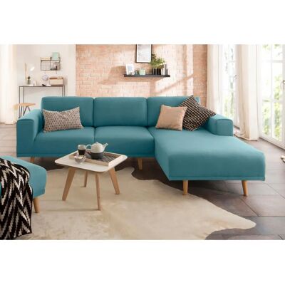 Home Affaire Lasse L-Form Sofa - Skandinavischer Stil, Petrol, Reversible Recamiere Home Affaire Lasse L-Form Sofa - Skandinavischer Stil, Petrol, Reversible Recamiere