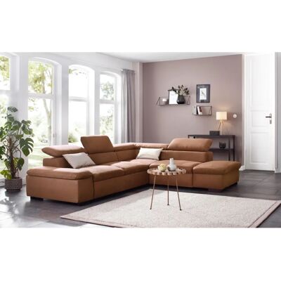 Home affaire Alberto L-Form Sofa - Microfaser Lederoptik, Ottomane rechts, 6 Sitze Home affaire Alberto L-Form Sofa - Microfaser Lederoptik, Ottomane rechts, 6 Sitze