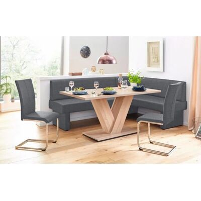 HOME AFFAIRE Nils Eckbank - Bezogen, 222cm, Dunkelgrau HOME AFFAIRE Nils Eckbank - Bezogen, 222cm, Dunkelgrau