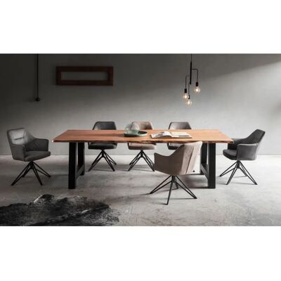 HOME AFFAIRE Manhattan Esstisch - Massivholz, Akazie, Industrial Stil HOME AFFAIRE Manhattan Esstisch - Massivholz, Akazie, Industrial Stil