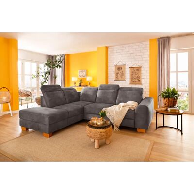 Home AFFAIRE Dundee L-Form Sofa - Microfaser, links Ottoman, 263cm Home AFFAIRE Dundee L-Form Sofa - Microfaser, links Ottoman, 263cm