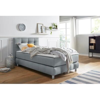 Andas Salo Boxspringbett - Nordisches Design, H3, 90x200cm Andas Salo Boxspringbett - Nordisches Design, H3, 90x200cm