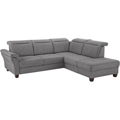 HOME AFFAIRE Solvei L-Form Sofa - Microfaser, Grau, 260cm HOME AFFAIRE Solvei L-Form Sofa - Microfaser, Grau, 260cm
