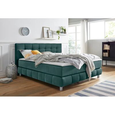 andas Salo Boxspringbett - Skandinavisches Design, Samtoptik, 180x200cm andas Salo Boxspringbett - Skandinavisches Design, Samtoptik, 180x200cm