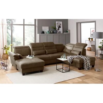 Home Affaire Solvei U-Form grün Sofa Set - U-förmiger Lederoptik Lounge Home Affaire Solvei U-Form grün Sofa Set - U-förmiger Lederoptik Lounge
