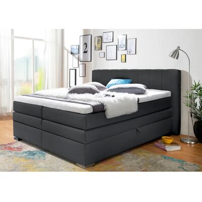 INOSIGN Airdrie Boxspringbett - Komplett, Luxus-Kunstleder, 180x200 cm INOSIGN Airdrie Boxspringbett - Komplett, Luxus-Kunstleder, 180x200 cm