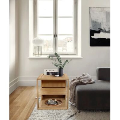 WOODMAN CubeOak - Skandinavisches Design - 50x50x50cm - Couchtisch WOODMAN CubeOak - Skandinavisches Design - 50x50x50cm - Couchtisch