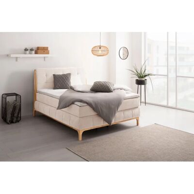 Otto Products Jelle Boxspringbett - Recycelte Stoffe - 160x200cm - Modernes Design Otto Products Jelle Boxspringbett - Recycelte Stoffe - 160x200cm - Modernes Design