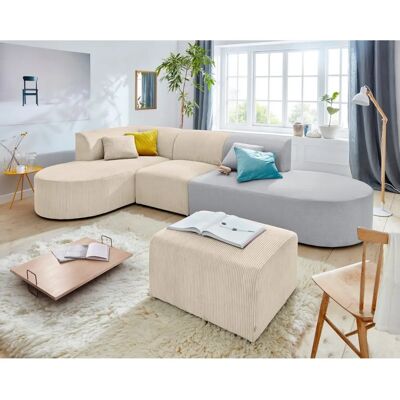 Andasu202fNordic Interior Alesund Beiges Modular Ecken-Sofa - Sofa-Eckelement Andasu202fNordic Interior Alesund Beiges Modular Ecken-Sofa - Sofa-Eckelement