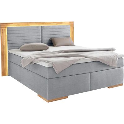 Places of Style Cup Mikrofaser Boxspringbett - Hellgrau - 180x200cm Places of Style Cup Mikrofaser Boxspringbett - Hellgrau - 180x200cm