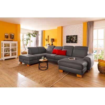 Home Affairs Dundee U-Form Sofa - Microfaser Lederoptik - 338cm Home Affairs Dundee U-Form Sofa - Microfaser Lederoptik - 338cm