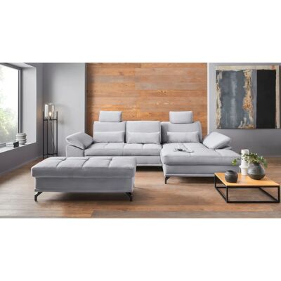 PLACES OF STYLE Costello L-Form Samtsofa mit Bettfunktion und Stauraum PLACES OF STYLE Costello L-Form Samtsofa mit Bettfunktion und Stauraum