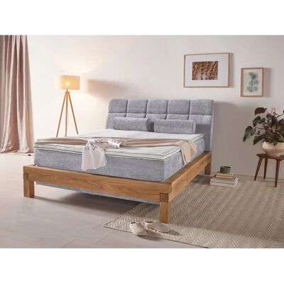 HOME AFFAIRE Villads Boxspringbett - 160x200cm - Grau - Landhausstil HOME AFFAIRE Villads Boxspringbett - 160x200cm - Grau - Landhausstil