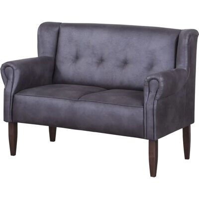 HOME AFFAIRE Moro Küchensofa - 142x99x73 cm, Microfaser, Grau HOME AFFAIRE Moro Küchensofa - 142x99x73 cm, Microfaser, Grau