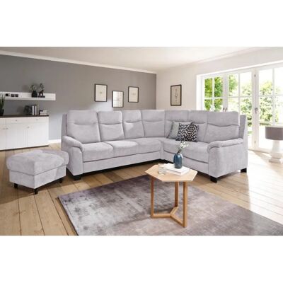 Home affaire Boccaccio L-Form Sofa - Mikrofaser, Weiß Home affaire Boccaccio L-Form Sofa - Mikrofaser, Weiß